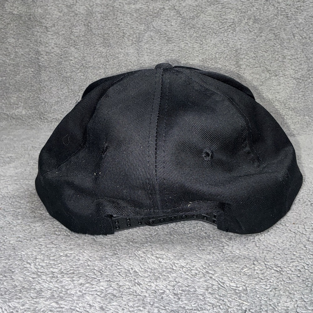 Vintage KC 40 How Sweet It Isn't Hat Cap Snap Back One Size Black Mens 80s 90s - Picture 2 of 4